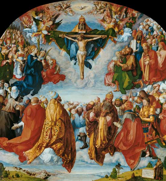 Obraz všech svatých od Albrecht Dürer
