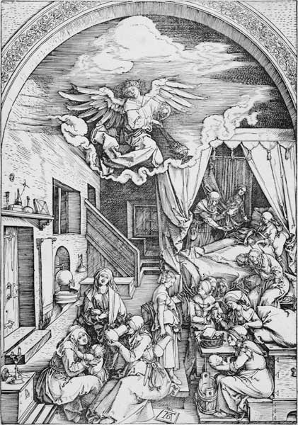 A.Dürer, Birth of Mary od Albrecht Dürer