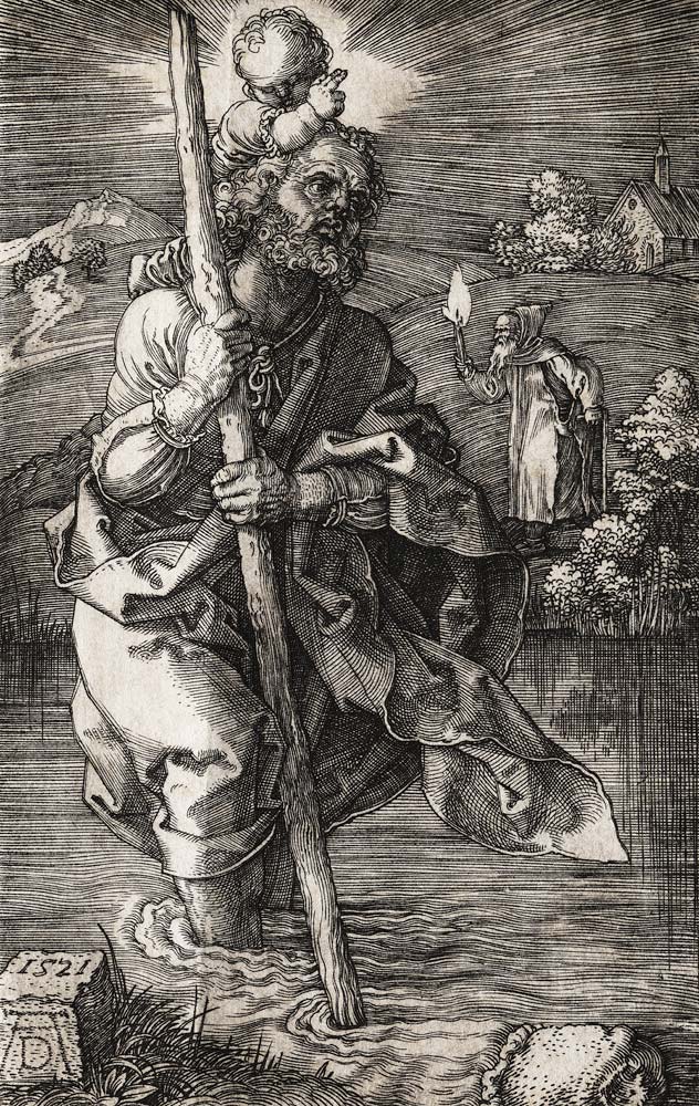 Der heilige Christophorus od Albrecht Dürer