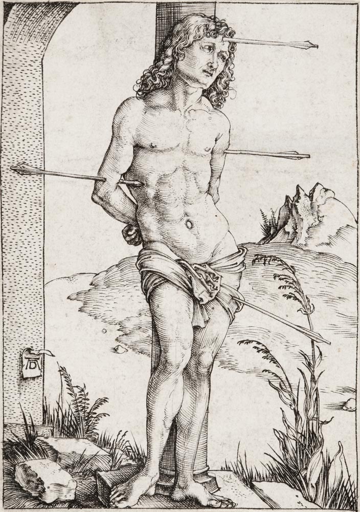 Der heilige Sebastian an der Säule od Albrecht Dürer