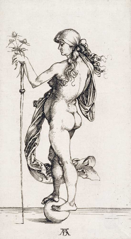 Duerer / Fortuna (Das kleine Glück) od Albrecht Dürer
