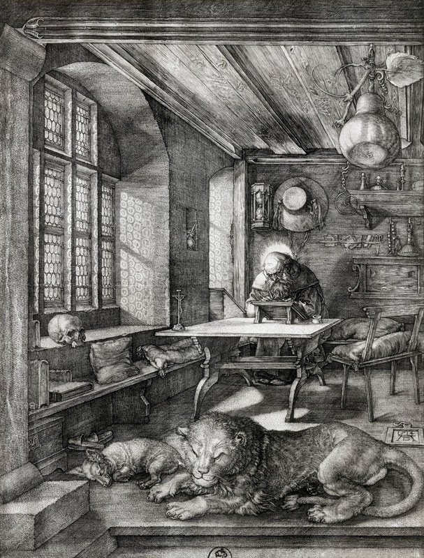 Saint Jerome in his Study od Albrecht Dürer