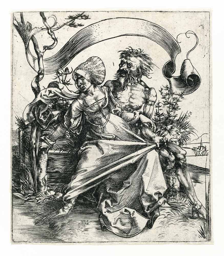 Junge Frau, vom Tode bedroht (Der Gewaltätige) od Albrecht Dürer
