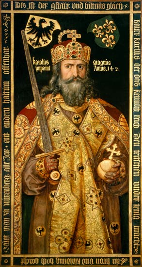 Císař Karel Veliký, 1511-1512. od Albrecht Dürer