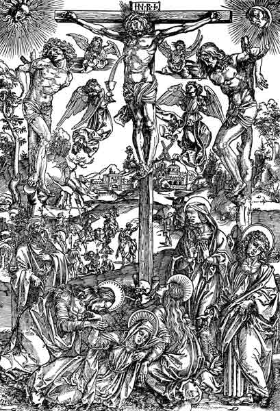 Large Crucifixion / Dürer / c.1496 od Albrecht Dürer