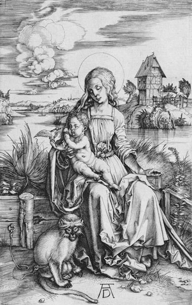 Maria mit der Meerkatze od Albrecht Dürer