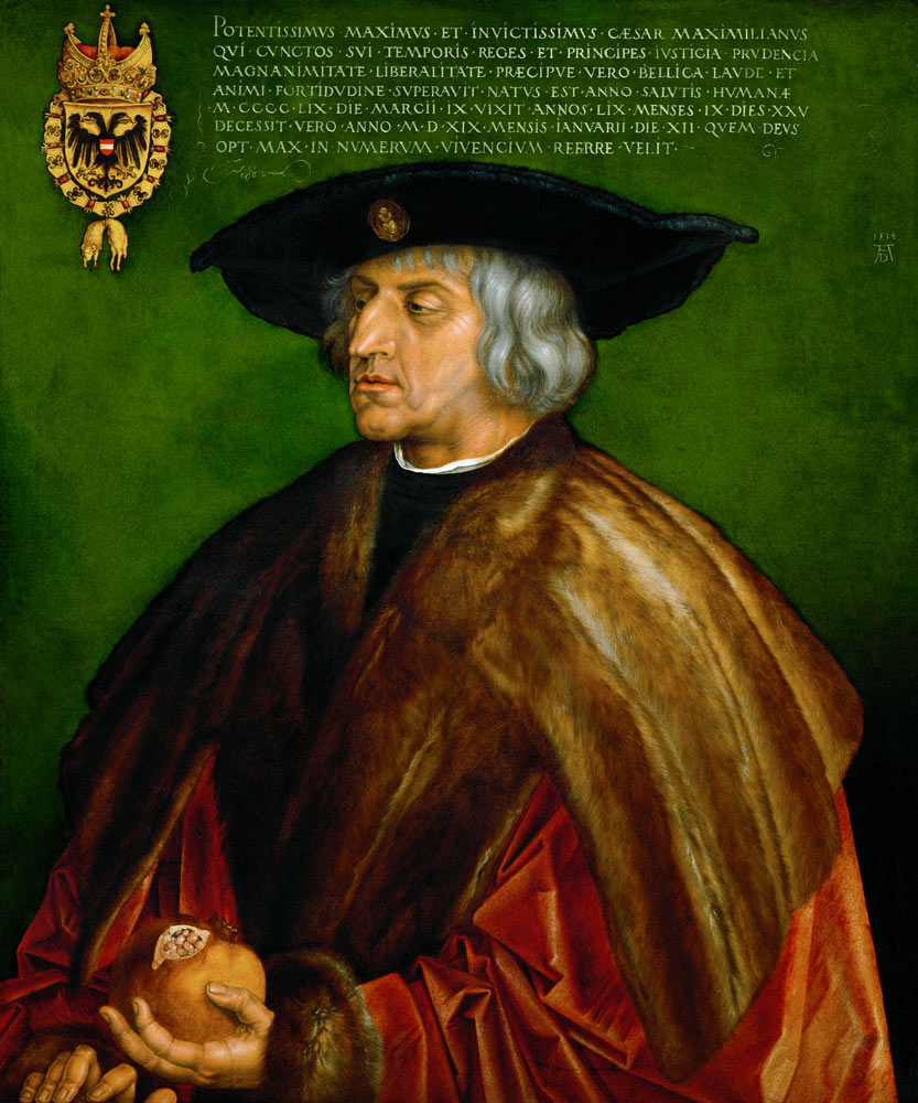 Maximilian I , Portrait od Albrecht Dürer