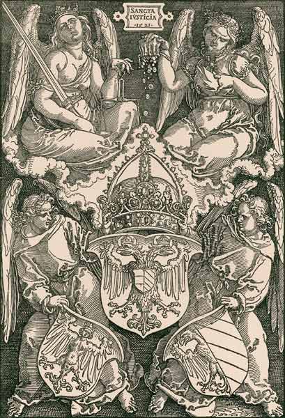 Reich Coat of Arms / Dürer / 1521 od Albrecht Dürer