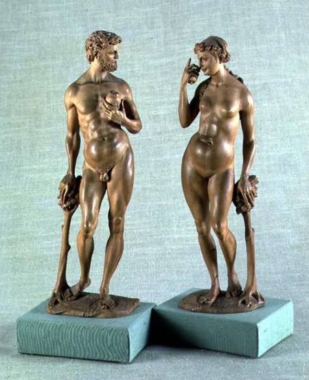 Adam and Eve, a pair of statues od Albrecht Dürer