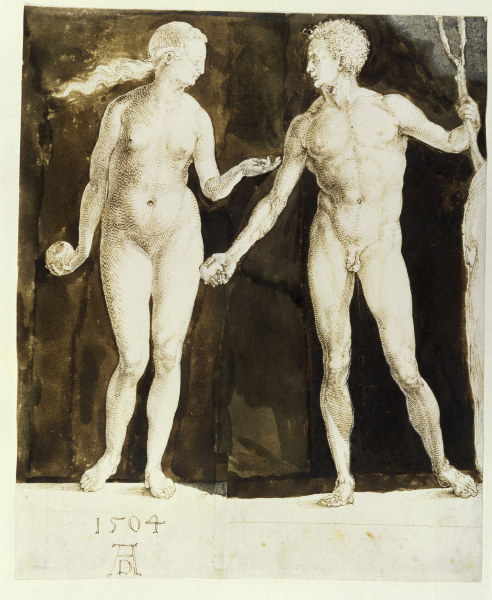 A.Dürer / Adam and Eve (New York) od Albrecht Dürer