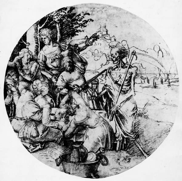 A.Dürer, Banqueting Party & Death /Draw. od Albrecht Dürer