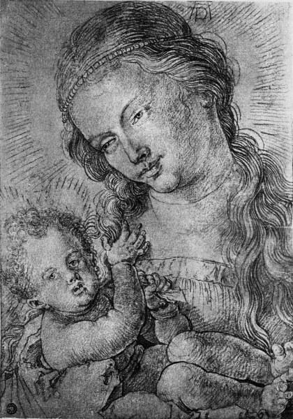 A.Dürer, Madonna and Child / c.1510/20 od Albrecht Dürer