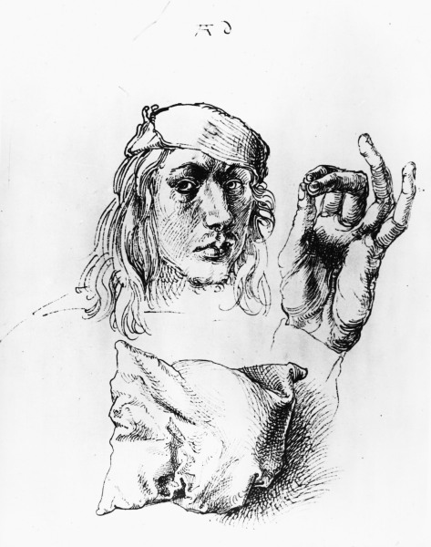 Albrecht Dürer / Self-portrait / c.1490 od Albrecht Dürer