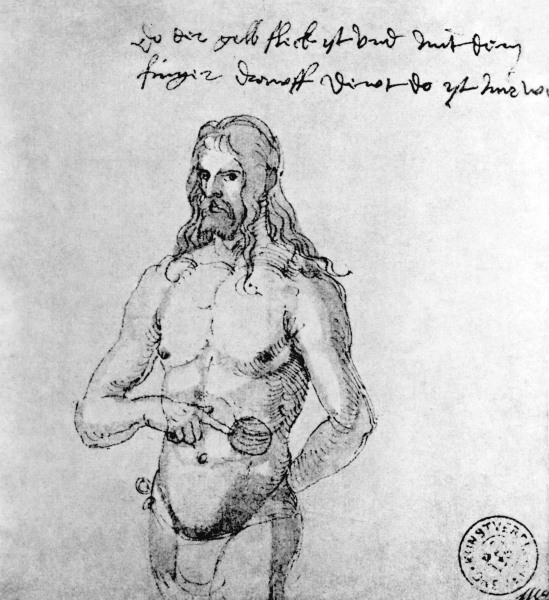 Albrecht Dürer/ Sick self-portrait od Albrecht Dürer