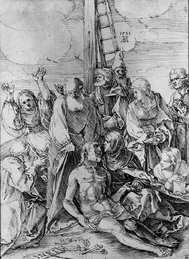 Beweinung Christi od Albrecht Dürer