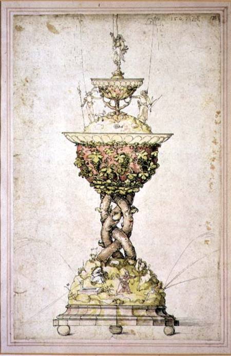 Design for a Table Fountain od Albrecht Dürer