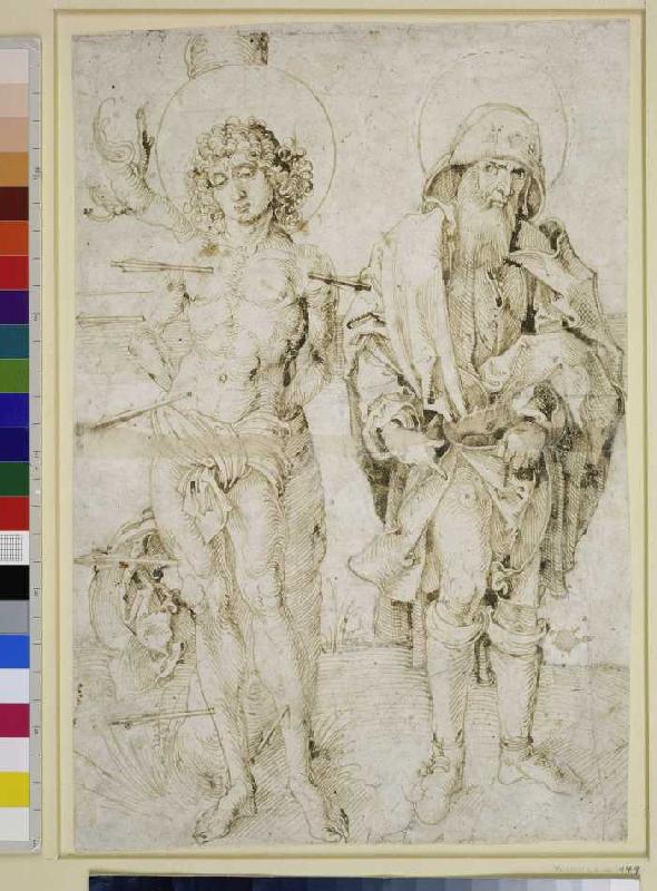 Die Heiligen Sebastian und Rochus. od Albrecht Dürer