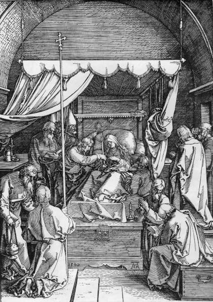 Dürer / Death of the Virgin / 1510 od Albrecht Dürer