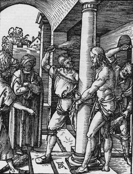 Dürer / Flagellation of Christ. od Albrecht Dürer