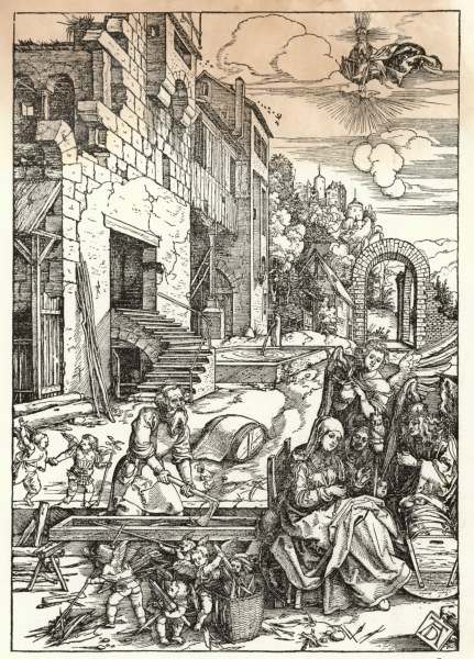 Dürer / Rest on the Flight into Egypt od Albrecht Dürer