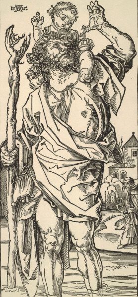 Dürer(?) / St. Christopher od Albrecht Dürer