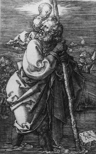 Dürer / St. Christopher od Albrecht Dürer