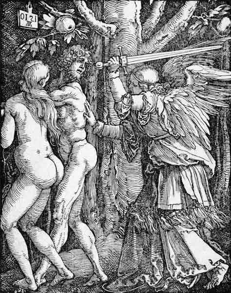 Die Vertreibung aus dem Paradies od Albrecht Dürer