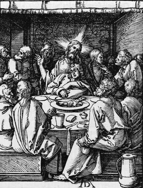 Dürer, Last Supper / fr.: Small Passion od Albrecht Dürer