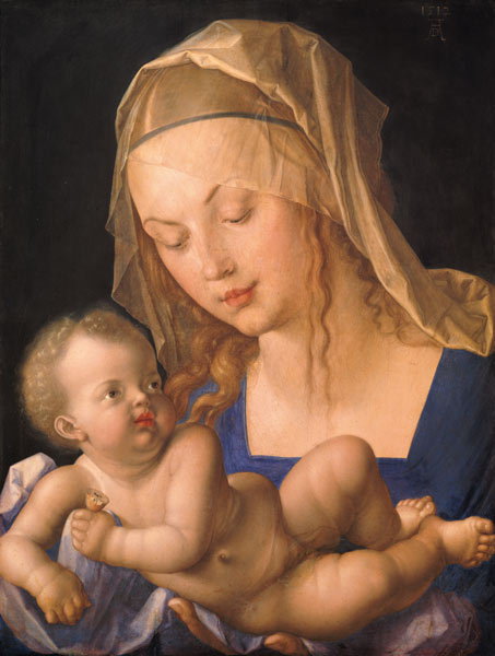 The Madonna with the pear slice od Albrecht Dürer