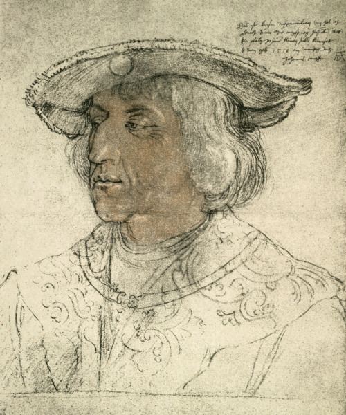 Emperor Maximilian I / Drawing / Dürer od Albrecht Dürer