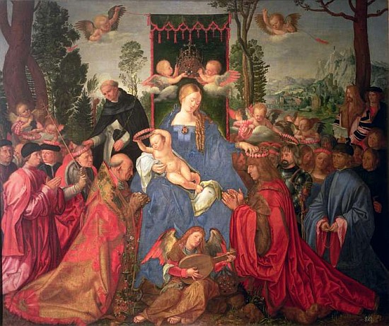 Garland of Roses Altarpiece od Albrecht Dürer