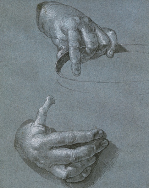 Study of hands od Albrecht Dürer