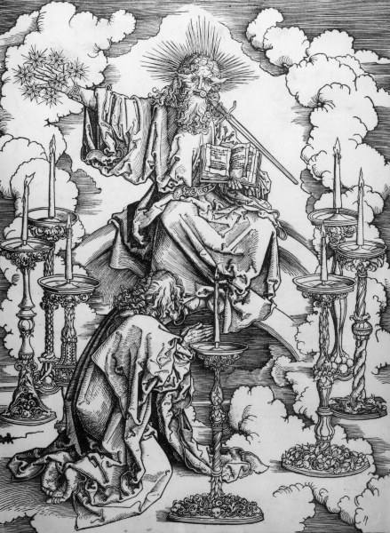 John sees the 7 lamps / Dürer / c.1497/8 od Albrecht Dürer