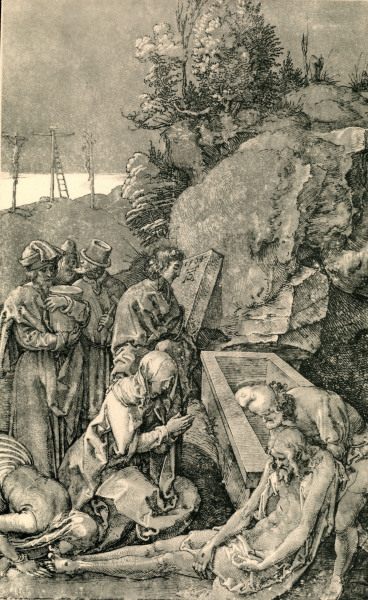Lamentation of Christ / Dürer / 1504 od Albrecht Dürer
