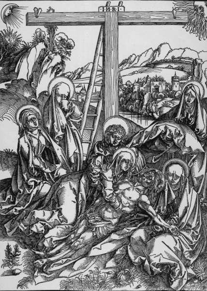 Large Lamentation of Christ / Dürer od Albrecht Dürer