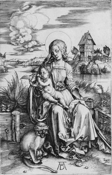 The Madonna with the Monkey od Albrecht Dürer