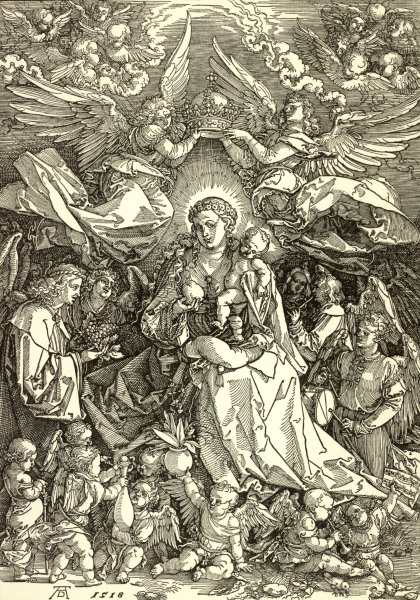 Mary as Queen of Angels / Dürer / 1518 od Albrecht Dürer