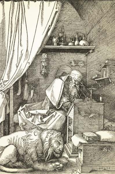 St Hieronymus in the Cell / Dürer / 1511 od Albrecht Dürer