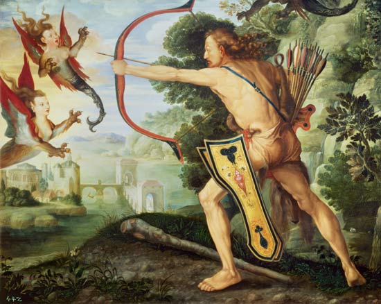 Hercules and the Stymphalian birds od Albrecht Dürer