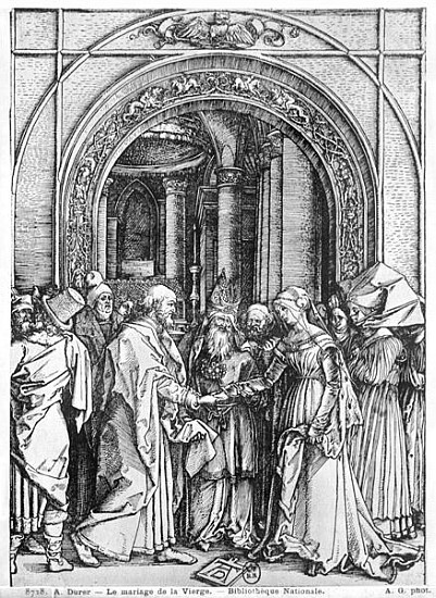 The marriage of the Virgin, from the ''Life of the Virgin'' series, c.1504-05 od Albrecht Dürer