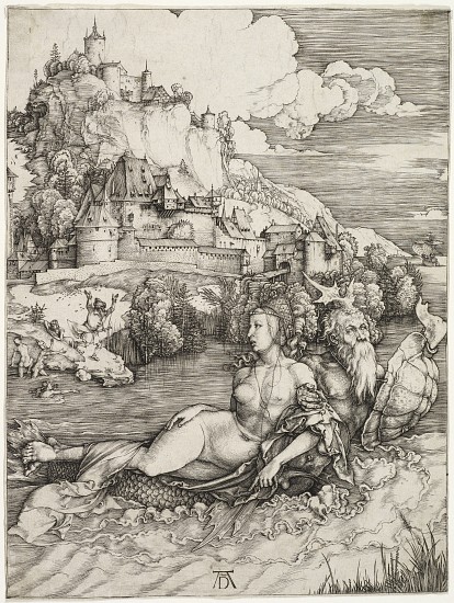 The Sea Monster, The Abduction of Amymone od Albrecht Dürer