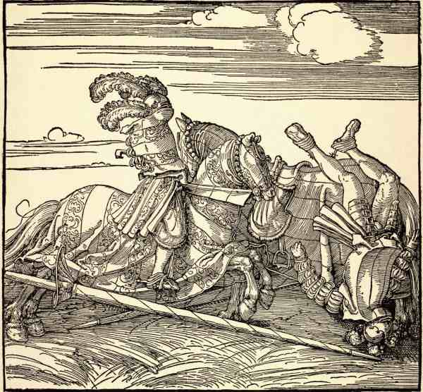 The Tournament / Dürer / c.1516 od Albrecht Dürer