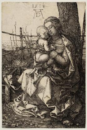 Virgin and Child Seated by a Tree