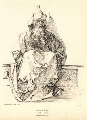 A.Dürer, Seated Bearded Man / Draw.