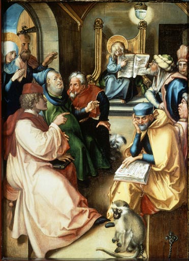 Der zwoelfjaehrige Jesus im Tempel od Albrecht Dürer
