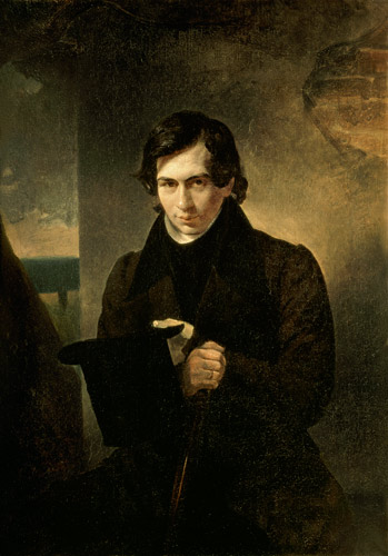Portrait of the Russian author Nestor Kukolnik (1809-1868) od Aleksandr Pavlovich Bryullov