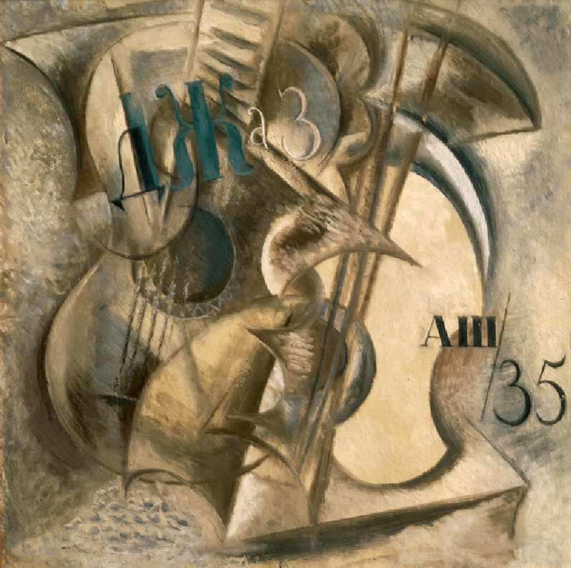 Jazz, 1935 (oil on cardboard) od Aleksandr Vasilievich Shevchenko