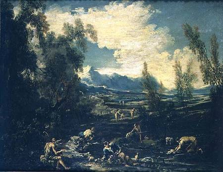 Travellers by a Stream od Alessandro Magnasco