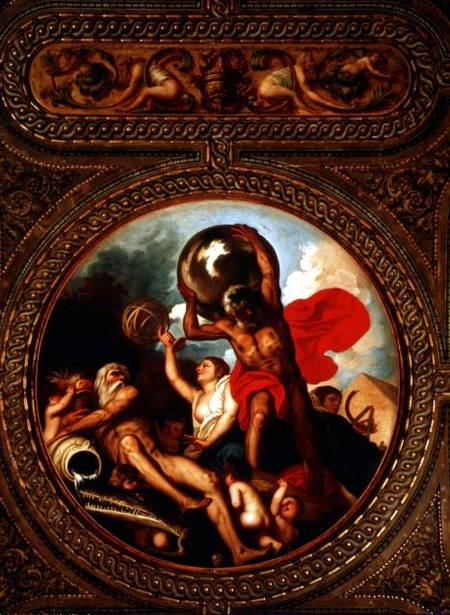 Allegory of Astronomy, from the ceiling of the library od Alessandro Padovanino
