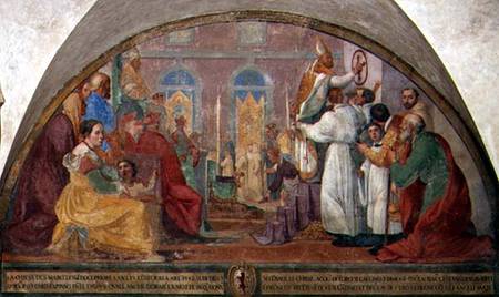 Pope Eugene IV Consecrating the convent of San Marco in 1442 od Alessandro Tiarini